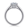 Anushka - 14K White Gold Round Solitaire Diamond Engagement Ring