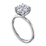 Tiana - 14K White Gold Round Solitaire Diamond Engagement Ring