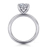 Tiana - 14K White Gold Round Solitaire Diamond Engagement Ring