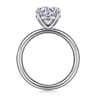 Unite - 14K White Gold Round Cut Solitaire Diamond Engagement Ring