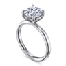 Unite - 14K White Gold Round Cut Solitaire Diamond Engagement Ring