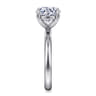 Unite - 14K White Gold Round Cut Solitaire Diamond Engagement Ring