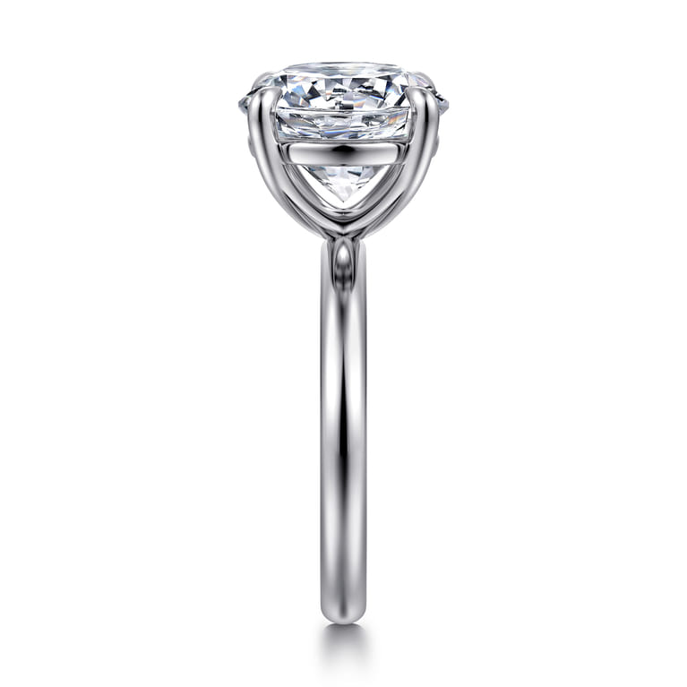 Unite - 14K White Gold Round Solitaire Diamond Engagement Ring - Shot 5