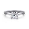 Unite - 14K White Gold Round Solitaire Diamond Engagement Ring