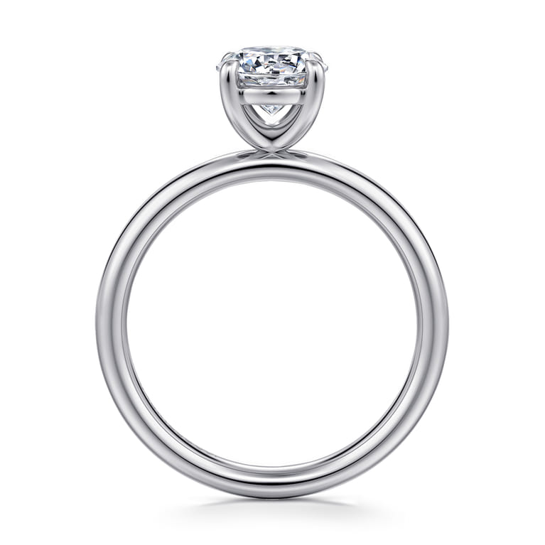Unite - 14K White Gold Round Solitaire Diamond Engagement Ring - Shot 2