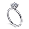 Unite - 14K White Gold Round Solitaire Diamond Engagement Ring