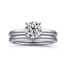 Unite - 14K White Gold Round Solitaire Diamond Engagement Ring
