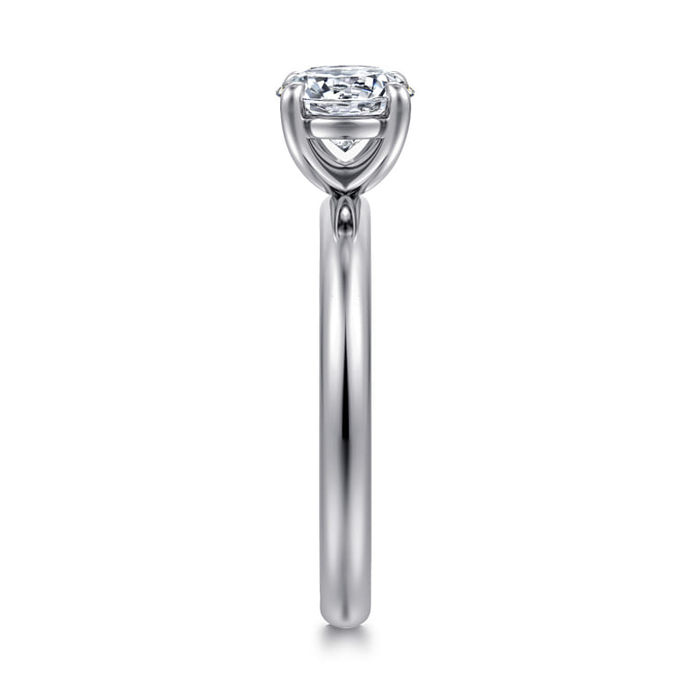 Unite - 14K White Gold Round Solitaire Diamond Engagement Ring - Shot 5