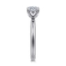 Unite - 14K White Gold Round Solitaire Diamond Engagement Ring