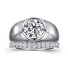 Caya - 14K White Gold Round Diamond Engagement Ring