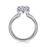 Annie - 14K White Gold Split Shank Round Diamond Engagement Ring