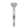 Bena - 14K White Gold Round Solitaire Diamond Engagement Ring
