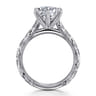 Isolde - 14K White Gold Round Solitaire Diamond Engagement Ring