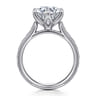 Aureliana - Vintage Inspired 14K White Gold Round Solitaire Diamond Engagement Ring