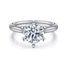 Allie - 14K White Gold Round Diamond Engagement Ring