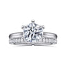 Allie - 14K White Gold Round Diamond Engagement Ring