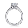 Allie - 14K White Gold 6 Prong Round Diamond Engagement Ring