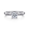 Lauren - 14K White Gold Round Diamond Engagement Ring