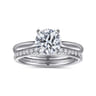 Lauren - 14K White Gold Round Solitaire Diamond Engagement Ring