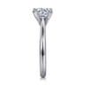 Lauren - 14K White Gold Round Solitaire Diamond Engagement Ring