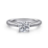 Lauren - 14K White Gold Round Diamond Engagement Ring