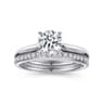 Lauren - 14K White Gold Round Diamond Engagement Ring