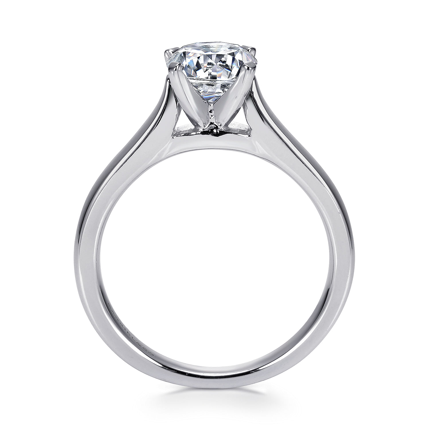 McKinley - 14K White Gold Round Diamond Engagement Ring - Shot 2