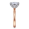 Unite - 14K White-Rose Gold Oval Solitaire Diamond Engagement Ring