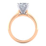 Ellis - 14K White-Rose Gold Round Diamond Engagement Ring