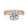 Unite - 14K White-Rose Gold Round Solitaire Diamond Engagement Ring
