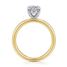 Unite - 14K White-Rose Gold Round Solitaire Diamond Engagement Ring