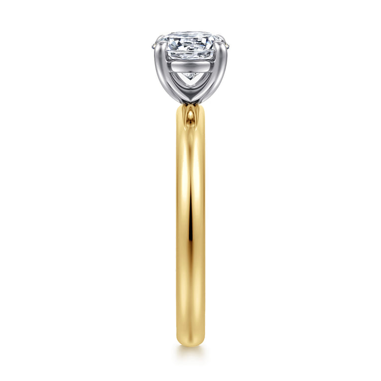 Unite - 14K White-Rose Gold Round Solitaire Diamond Engagement Ring - Shot 5