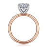 Unite - 14K White-Rose Gold Round Solitaire Diamond Engagement Ring