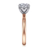 Unite - 14K White-Rose Gold Round Solitaire Diamond Engagement Ring
