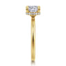 Rainah - 14K Yellow Gold Cushion Cut Diamond Engagement Ring - 0.08 ct