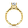 Azucena - 14K Yellow Gold Cushion Cut Solitaire Diamond Engagement Ring - 0.05 ct