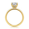 Evelina - 14K Yellow Gold Pear Shape Solitaire Diamond Engagement Ring