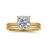 Evelina - 14K Yellow Gold Pear Shape Solitaire Diamond Engagement Ring