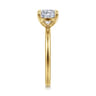 Evelina - 14K Yellow Gold Pear Shape Solitaire Diamond Engagement Ring