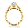 Bambi - 14K Yellow Gold Cushion Cut Diamond Engagement Ring