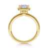 Linen - 14K Yellow Gold Cushion Cut Diamond Engagement Ring