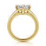Coralynn - 14K Yellow Gold Cushion Cut Solitaire Diamond Engagement Ring