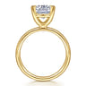 Unite - 14K Yellow Gold Elongated Cushion Solitaire Diamond Engagement Ring