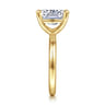 Unite - 14K Yellow Gold Elongated Cushion Solitaire Diamond Engagement Ring