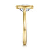 Brooke - 14K Yellow Gold Elongated Cushion Bezel Set Solitaire Diamond Engagement Ring