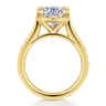 Bardot - Vintage Inspired 14K Yellow Gold Elongated Cushion Solitaire Diamond Engagement Ring