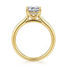 Azucena - 14K Yellow Gold Emerald Cut Solitaire Diamond Engagement Ring - 0.08 ct