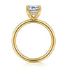 Anuk - 14K Yellow Gold Emerald Cut Diamond Engagement Ring - 0.06 ct