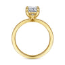 Paula - 14K Yellow Gold Emerald Cut Diamond Engagement Ring