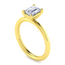 Lark - 14K Yellow Gold Emerald Cut Solitaire Engagement Ring